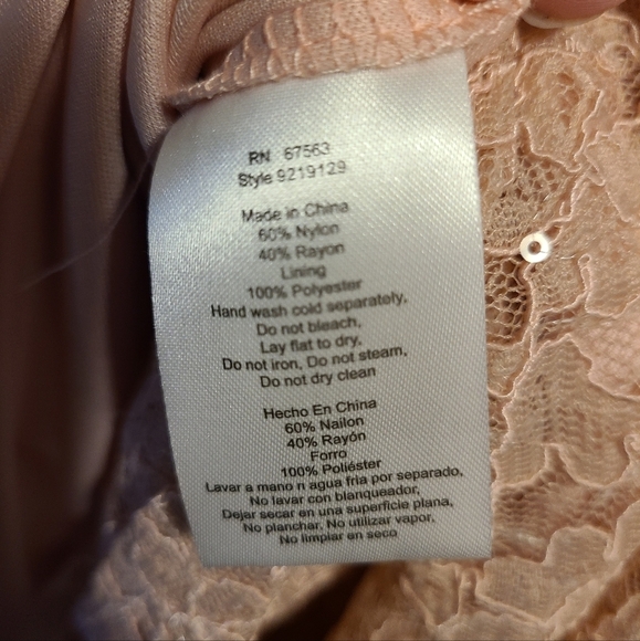 SLNY Lace A-line dress 8P - Picture 9 of 9